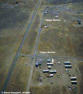 Luftfoto af området omkring Rachel