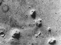 Ansigtet på Mars fotograferet af Viking 1