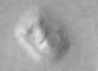 Forstørrelse af Mars-ansigtet