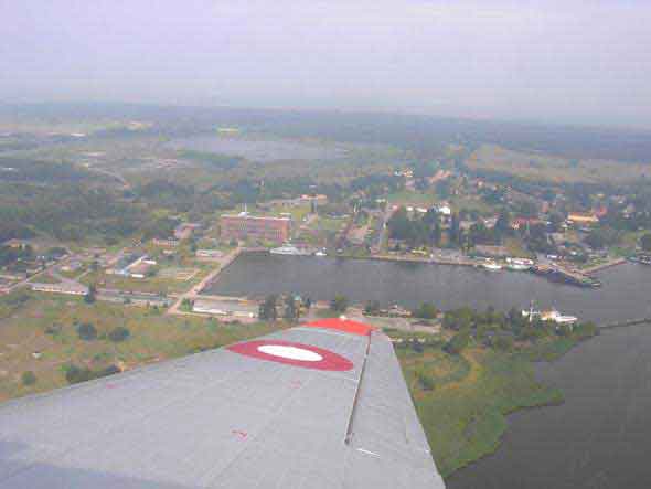 Luftfoto af området