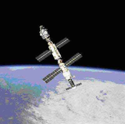 ISS i kredsløb om Jorden